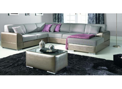Luxueux canapé rembourré en forme de U dans un style contemporain élégant avec finesse.